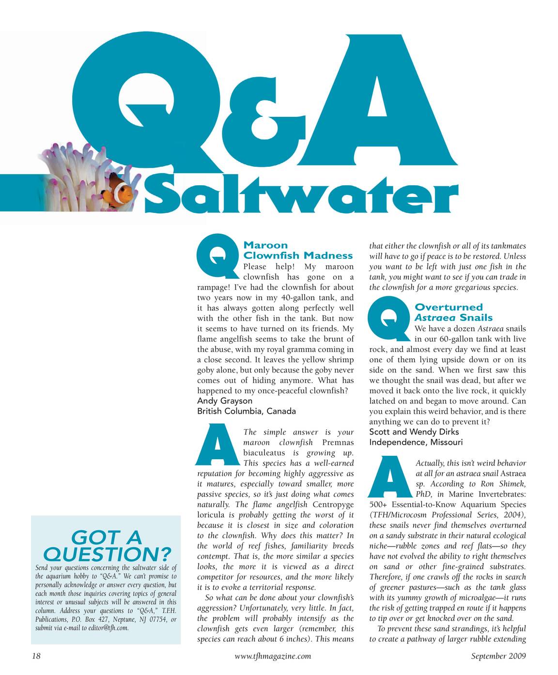 Tropical Fish Hobbyist - September 2009 - page 17