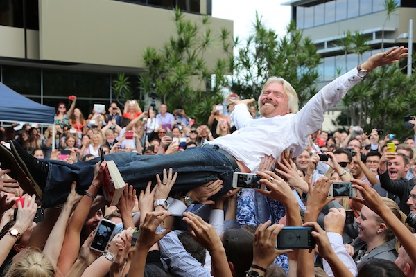 Sir Richard Branson enjoying his time with SongDivision Asia Pacific.