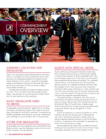 UA Commencement - Commencement Guide Spring 2023