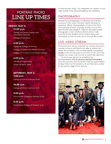 UA Commencement - Commencement Guide Spring 2023