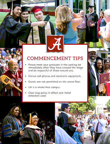 UA Commencement - Fall Commencement Guide 2023