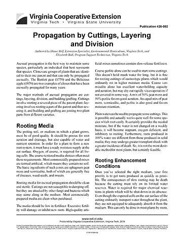 Vcedigitalpubs - 426-002-Propagation By Cuttings, Layering And Division