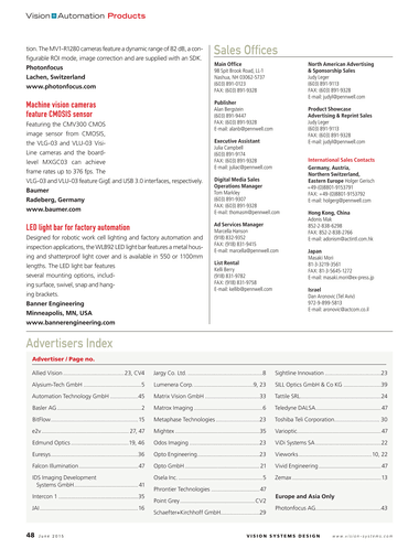 Vision Systems June 2015 Page 47 48