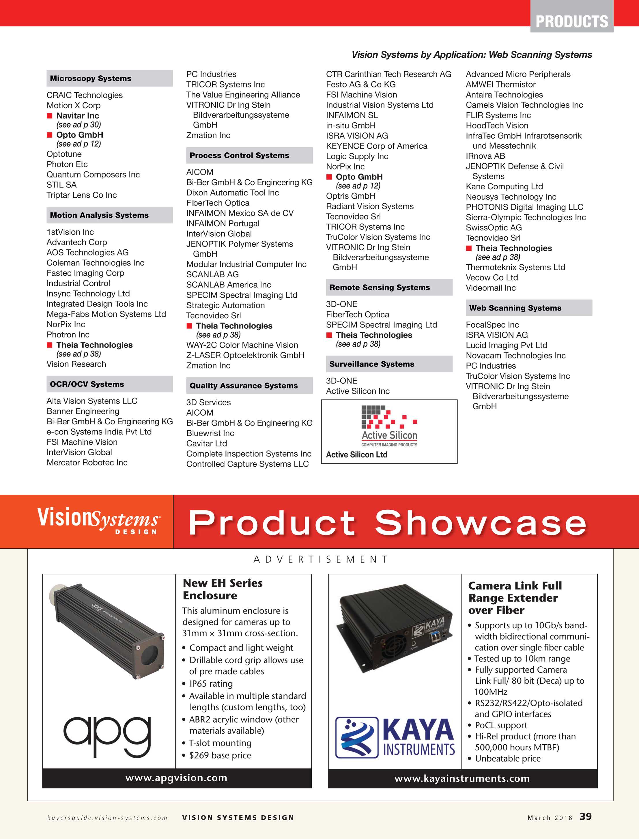 Vision Systems March 2016 Page 39