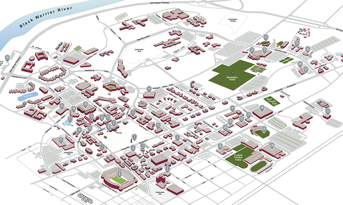 Campus Visitors Guide - 2021-2022 campus map